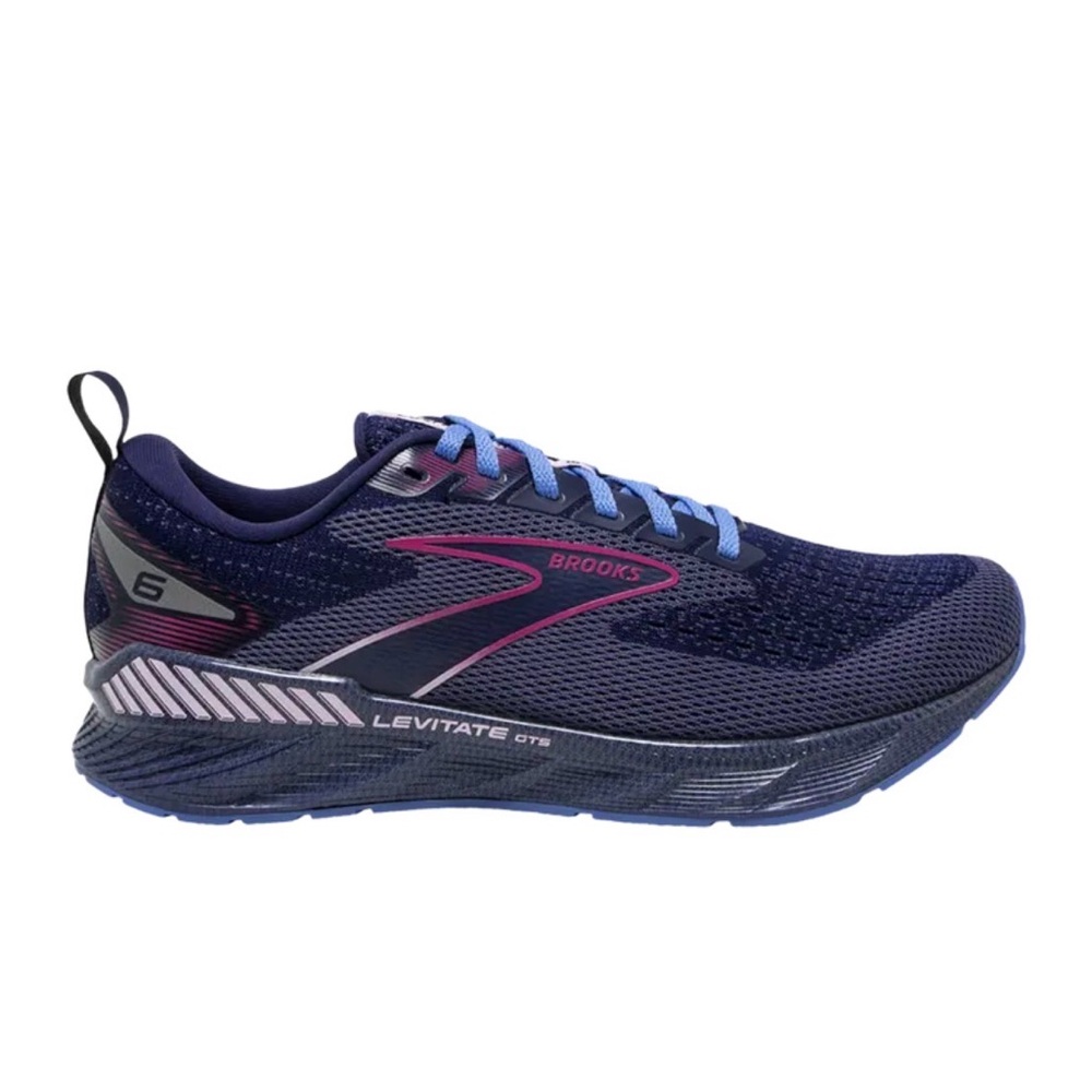 Brooks Women's Navy & Purple Levitate GTS 6 Running Shoe